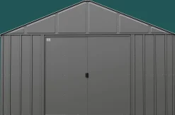 Arrow Metal Sheds-Classic Metal Shed, 12 x 12, Charcoal
