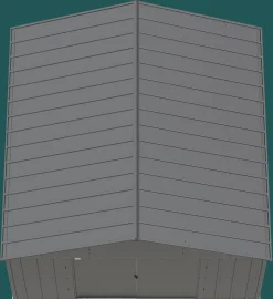 Arrow Metal Sheds-Classic Metal Shed, 12 x 12, Charcoal