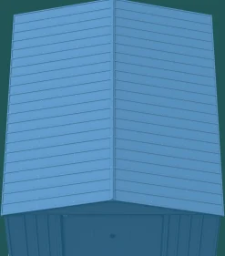 Arrow Metal Sheds-Classic Metal Shed, 14 x 17, Blue Grey