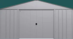 Arrow Metal Sheds-Classic Metal Shed, 14 x 17, Flute Grey