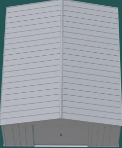 Arrow Metal Sheds-Classic Metal Shed, 14 x 17, Flute Grey