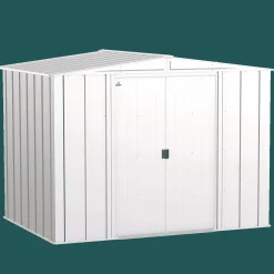 Arrow Metal Sheds-Classic Steel Storage Shed, Flute Grey