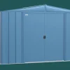 Arrow Metal Sheds-Classic Steel Storage Shed, 10X7, Blue Grey