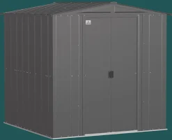 Arrow Metal Sheds-Classic Steel Storage Shed, 6X6, Charcoal