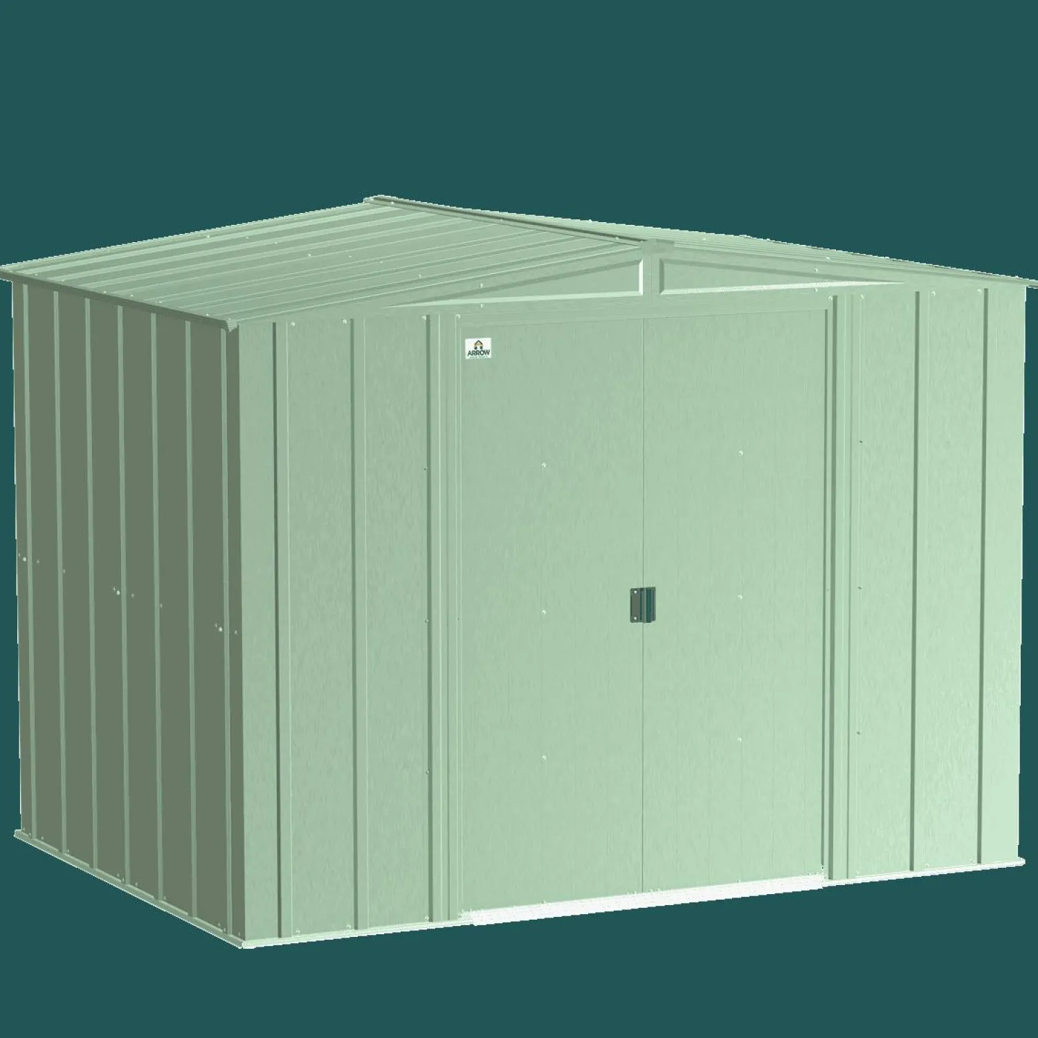 Arrow Garden Sheds|Metal Sheds-Classic Steel Storage Shed, Sage Green