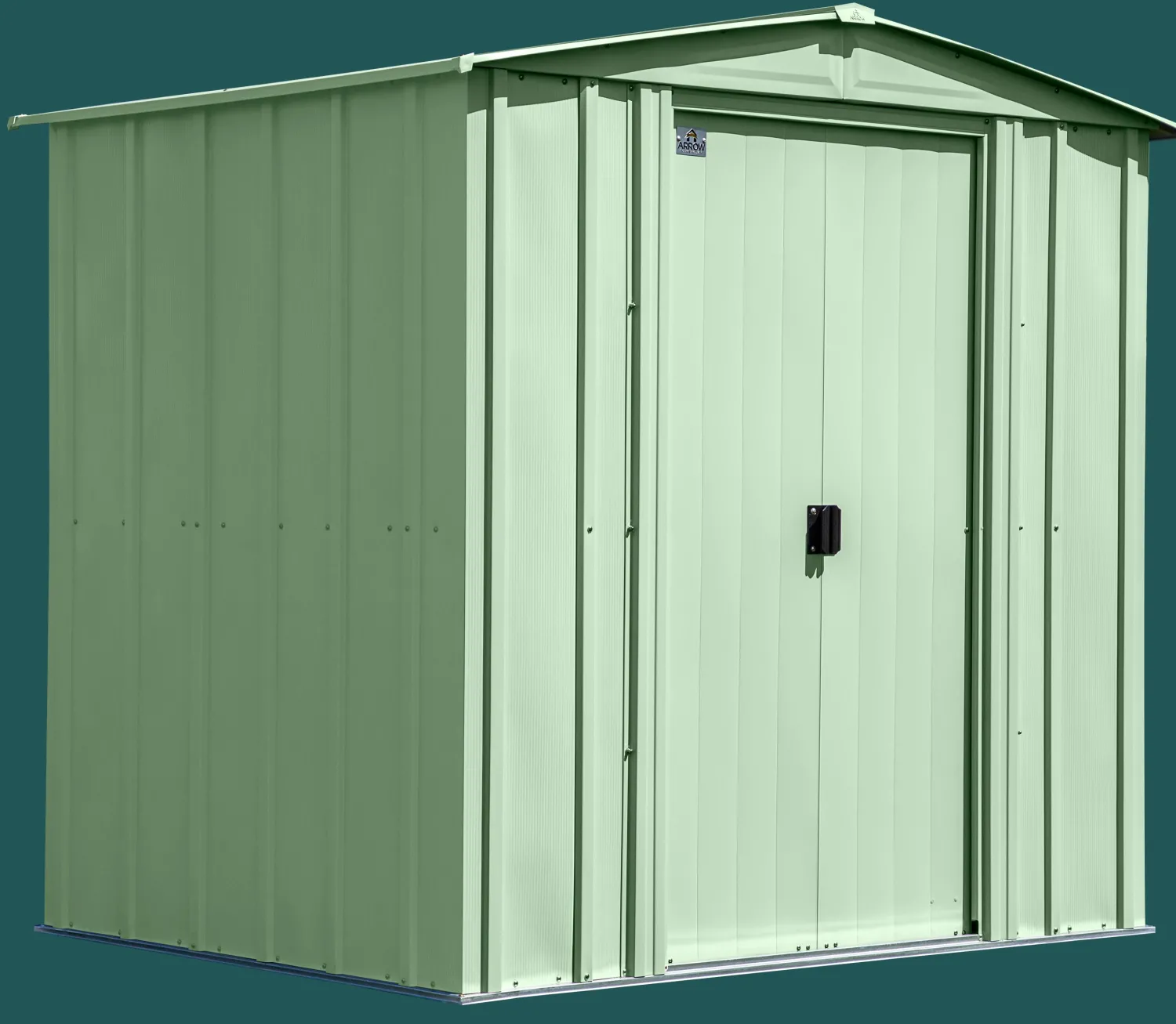 Arrow Garden Sheds|Metal Sheds-Classic Steel Storage Shed, Sage Green