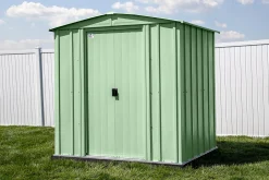 Arrow Garden Sheds|Metal Sheds-Classic Steel Storage Shed, Sage Green