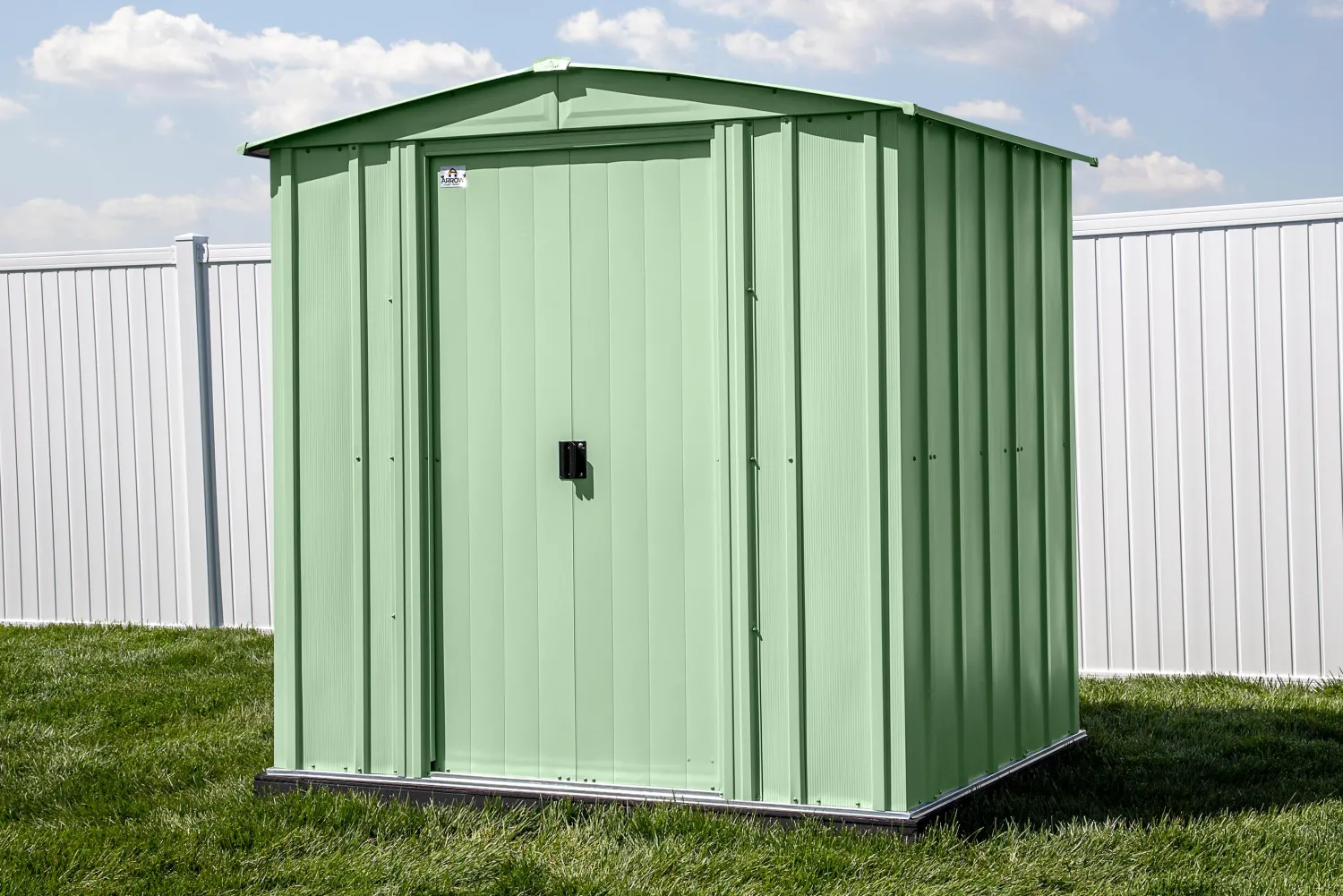 Arrow Garden Sheds|Metal Sheds-Classic Steel Storage Shed, Sage Green