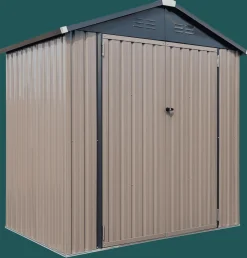 Cover-It Metal Sheds-Arrow 6x4 ft. Grey Metal Shed