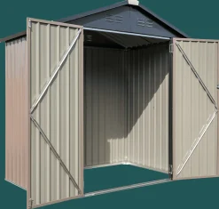 Cover-It Metal Sheds-Arrow 6x4 ft. Grey Metal Shed