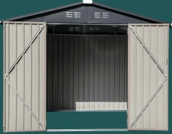Cover-It Metal Sheds-Arrow 8x6 ft. Grey Metal Shed