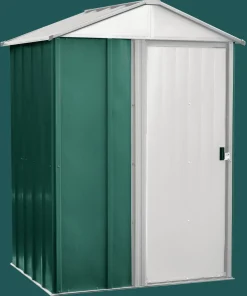 Arrow Metal Sheds-Dresden 5 x 4 x 7 ft Green/White Shed