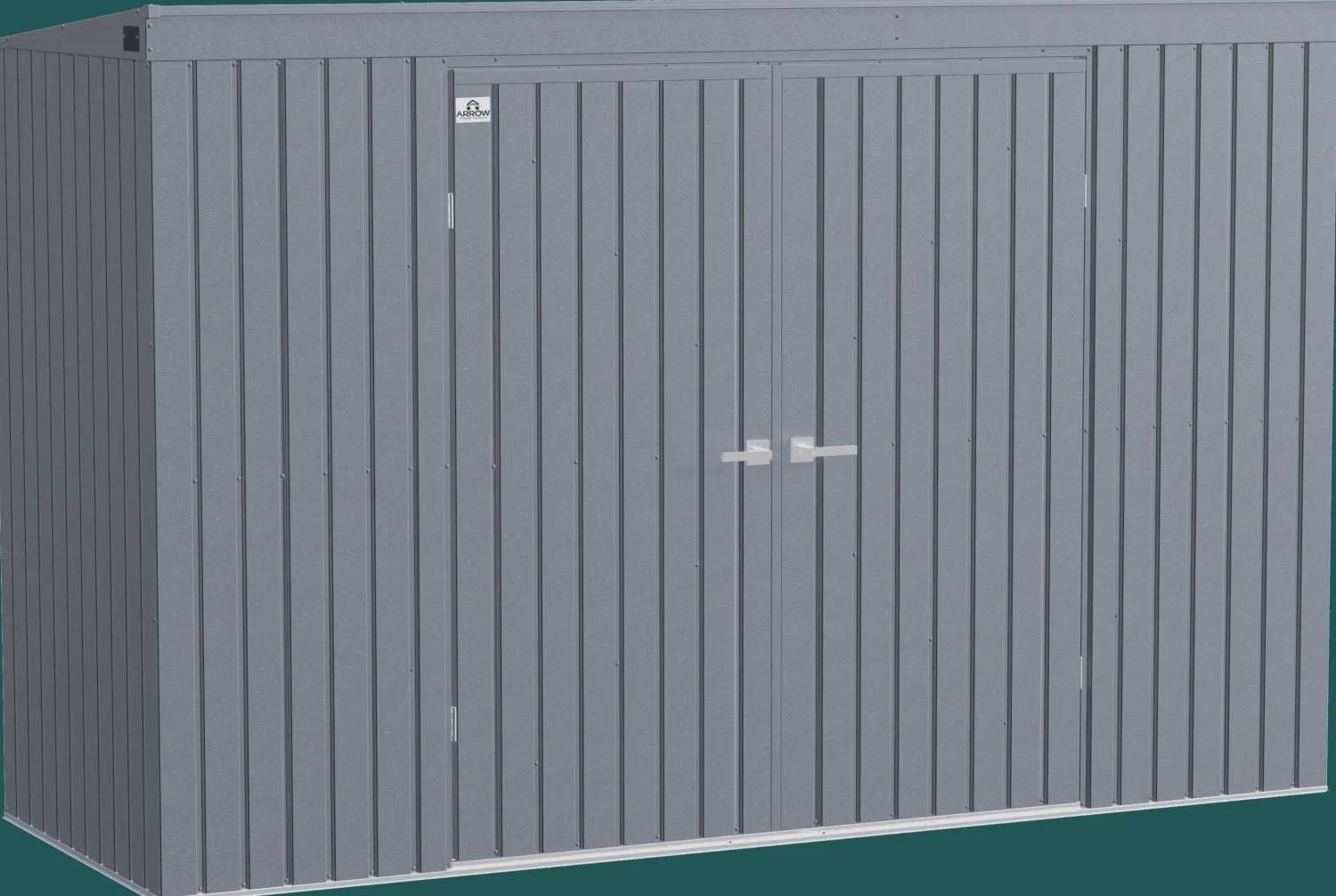 Arrow Metal Sheds-Elite 10 x 4 x 6 ft Anthracite Steel Storage Shed