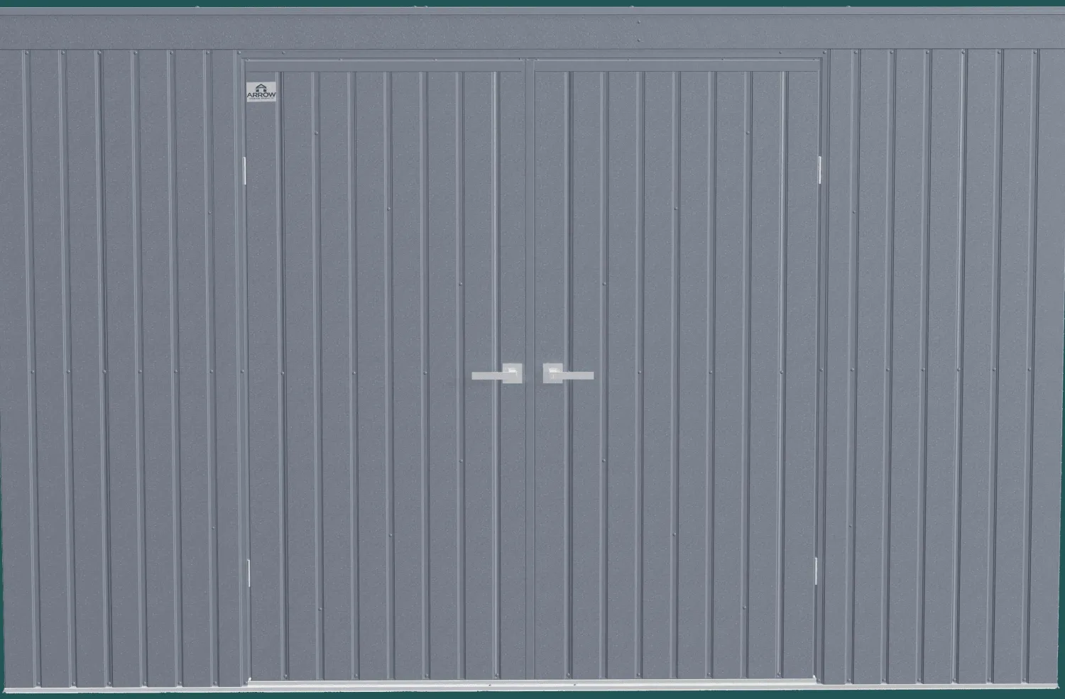 Arrow Metal Sheds-Elite 10 x 4 x 6 ft Anthracite Steel Storage Shed