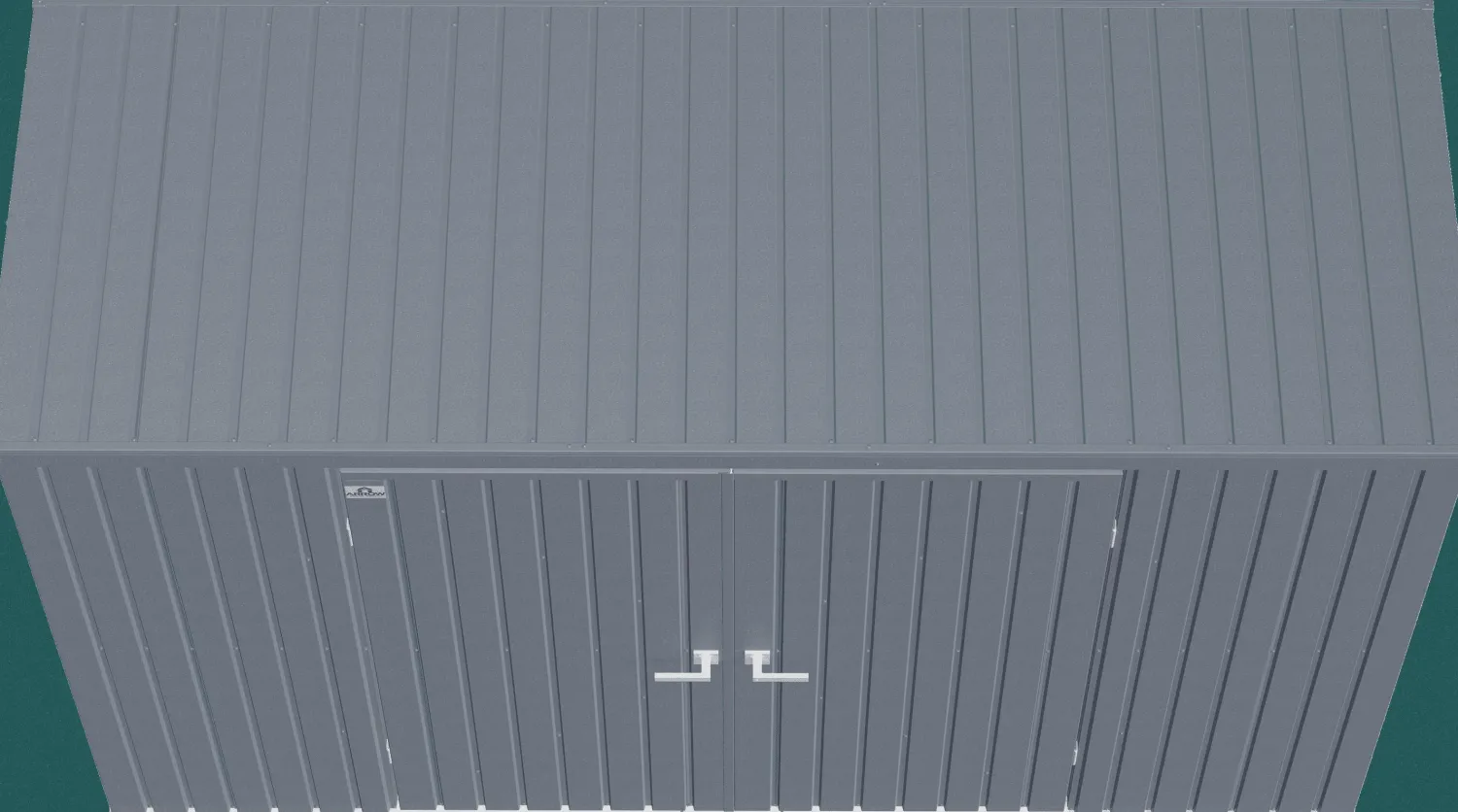 Arrow Metal Sheds-Elite 10 x 4 x 6 ft Anthracite Steel Storage Shed