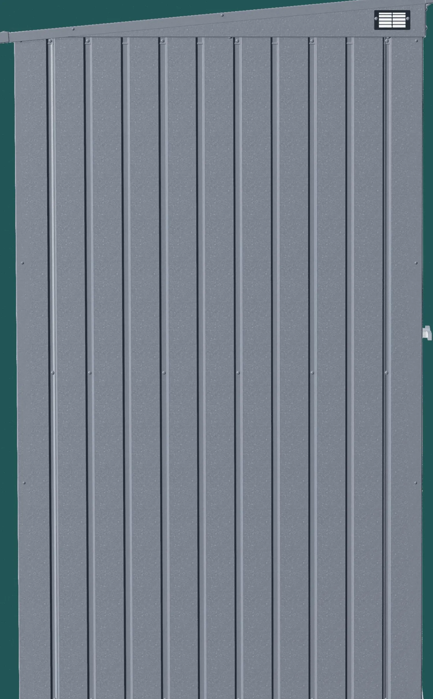 Arrow Metal Sheds-Elite 10 x 4 x 6 ft Anthracite Steel Storage Shed