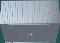 Arrow Metal Sheds-Elite 8 x 4 x 6 ft Anthracite Steel Storage Shed