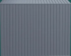 Arrow Metal Sheds-Elite 8 x 4 x 6 ft Anthracite Steel Storage Shed