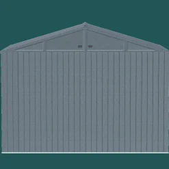 Arrow Metal Sheds-Elite 10 x 8 x 8 ft Anthracite Steel Storage Shed