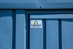Arrow Metal Sheds-Elite 10 x 12 x 8 ft Blue Grey Steel Storage Shed