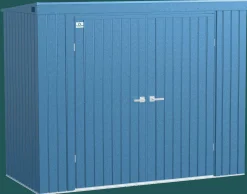 Arrow Metal Sheds-Elite 8 x 4 x 6 ft Blue Grey Steel Storage Shed