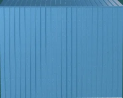 Arrow Metal Sheds-Elite 8 x 4 x 6 ft Blue Grey Steel Storage Shed