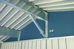 Arrow Metal Sheds-Elite 14 x 14 x 8 ft Blue Grey Steel Storage Shed