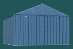 Arrow Metal Sheds-Elite 12 x 14 x 8 ft Blue Grey Steel Storage Shed