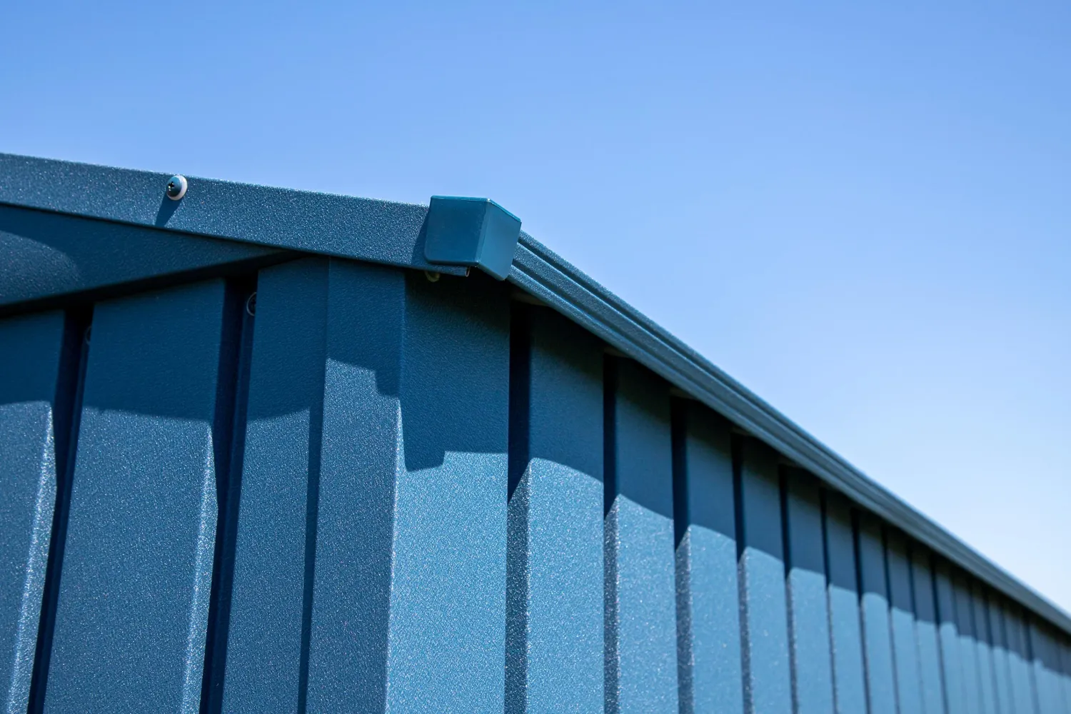 Arrow Metal Sheds-Elite 10 x 4 x 6 ft Blue Grey Steel Storage Shed