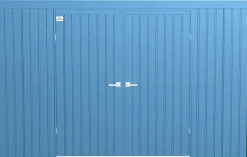 Arrow Metal Sheds-Elite 10 x 4 x 6 ft Blue Grey Steel Storage Shed