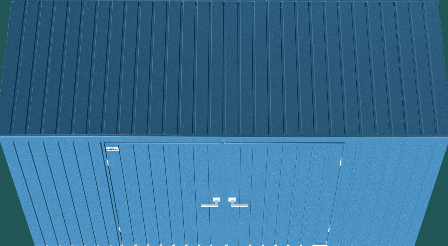 Arrow Metal Sheds-Elite 10 x 4 x 6 ft Blue Grey Steel Storage Shed