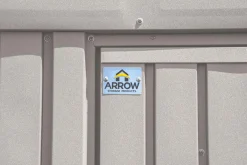 Arrow Metal Sheds-Elite 6 x 6 x 7 ft Cool Grey Steel Storage Shed