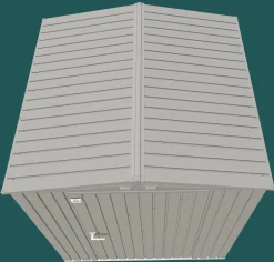 Arrow Metal Sheds-Elite 6 x 6 x 7 ft Cool Grey Steel Storage Shed