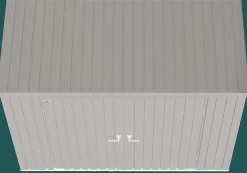 Arrow Metal Sheds-Elite 8 x 4 x 6 ft Cool Grey Steel Storage Shed