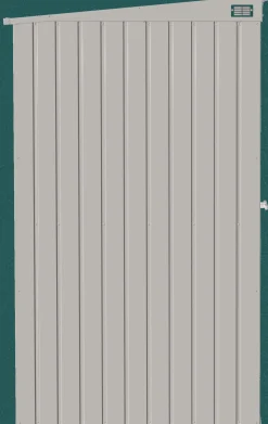 Arrow Metal Sheds-Elite 8 x 4 x 6 ft Cool Grey Steel Storage Shed