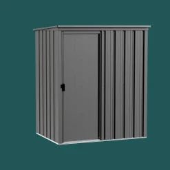 Arrow Metal Sheds-Essentials 5 x 3 x 6.2 ft Charcoal Steel Shed