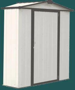 Arrow Metal Sheds-Ezee Shed 6X3 Cream And Charcoal