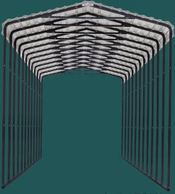 Arrow Semi-Truck-RV Carport 14 ft. x 78 ft. x 14 ft. Charcoal BKP