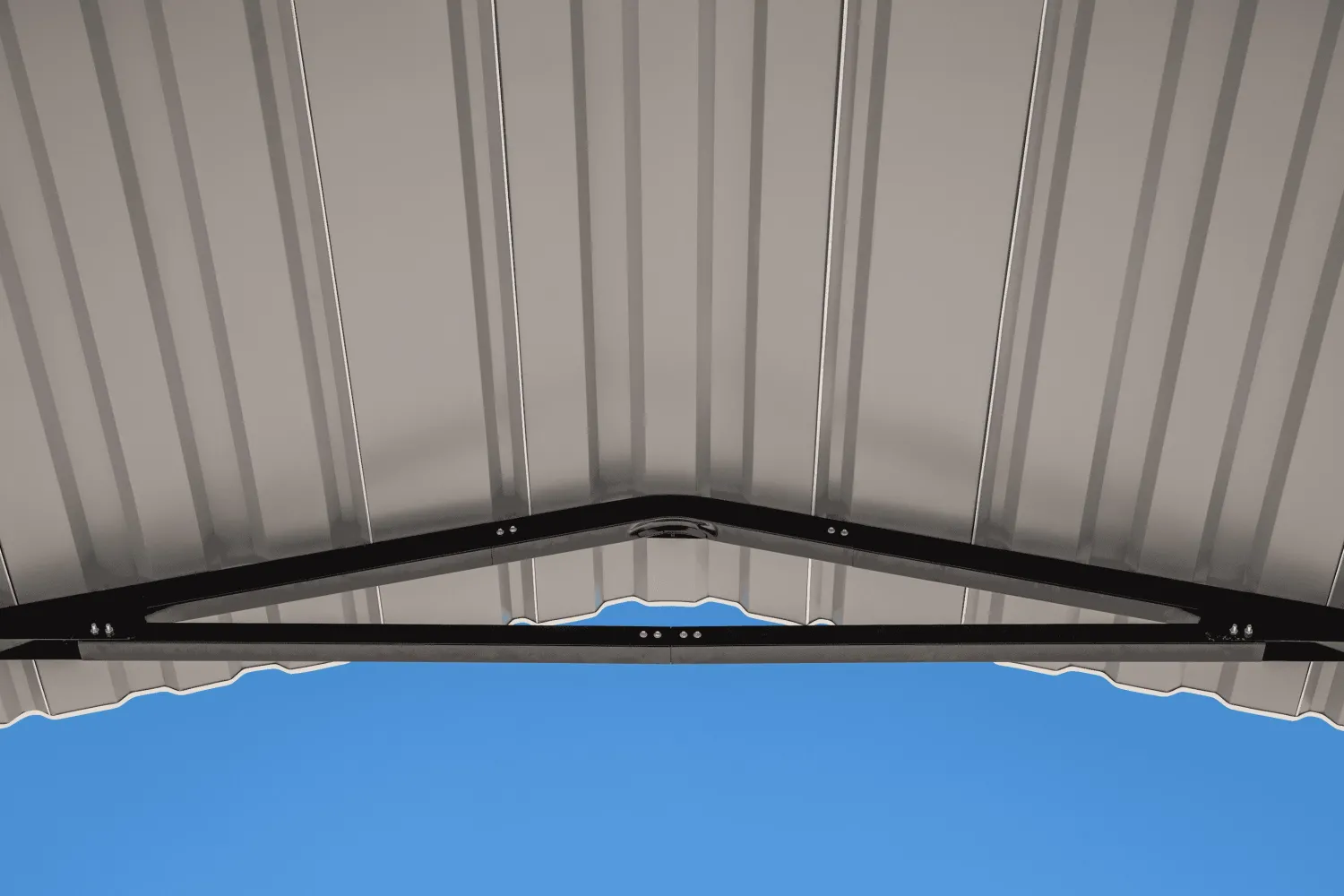 Arrow Semi-Truck-RV Carport 14 ft. x 78 ft. x 14 ft. Charcoal BKP