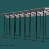 Arrow Semi-Truck-RV Carport, 14 ft. x 78 ft. x 14 ft. , Charcoal