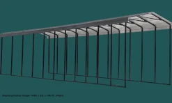 Arrow Semi-Truck-RV Carport, 14 ft. x 78 ft. x 14 ft. , Charcoal