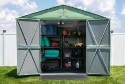 Arrow Metal Sheds-Select 10 x 8 x 8 ft Green Shed