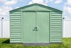 Arrow Metal Sheds-Select 10 x 12 x 8 ft Green Shed