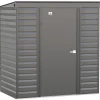 Arrow Metal Sheds-Select 6 x 4 x 6 ft Grey Shed
