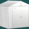 Arrow Metal Sheds-Select 8 x 8 x 8 ft Light Grey Shed