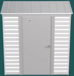 Arrow Metal Sheds-Select 6 x 4 x 6 ft Light Grey Shed