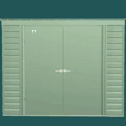 Arrow Garden Sheds|Metal Sheds-Select Steel Storage Shed, Pent, Sage Green