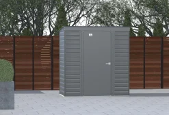 Arrow Metal Sheds-Select Steel Storage Shed, Pent, Charcoal