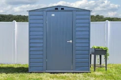 Arrow Metal Sheds-Select Steel Storage Shed, Peak, Blue Grey