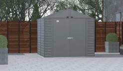Arrow Metal Sheds-Select Steel Storage Shed, Peak, Charcoal